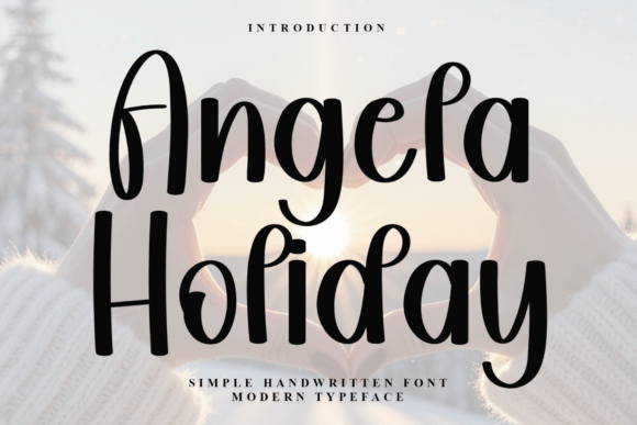 Angela Holiday: The Festive Typeface for Editorial Design