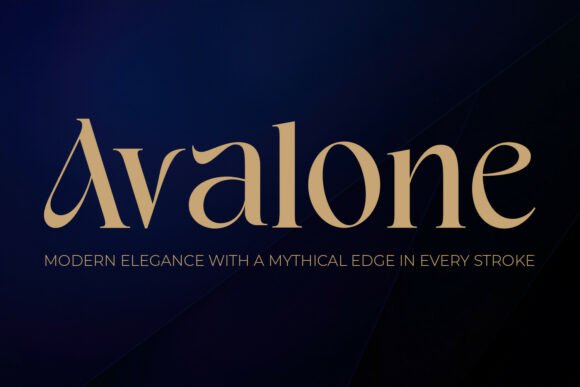 Avalone: A High-Contrast Display Serif for Elegant Branding