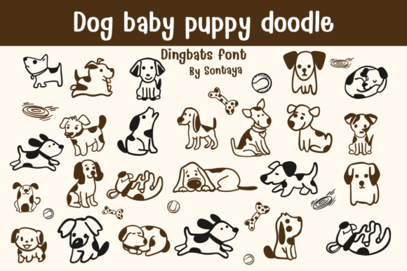 Baby Dog Puppy Doodle: The Playful Display Typeface for Engaging Campaigns