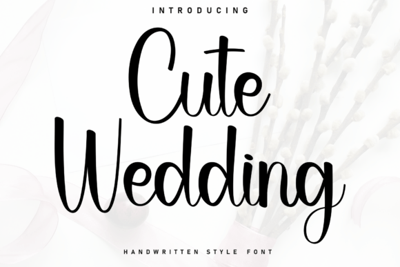 Cute Wedding: The Perfect Handwritten Typeface for Digital Design