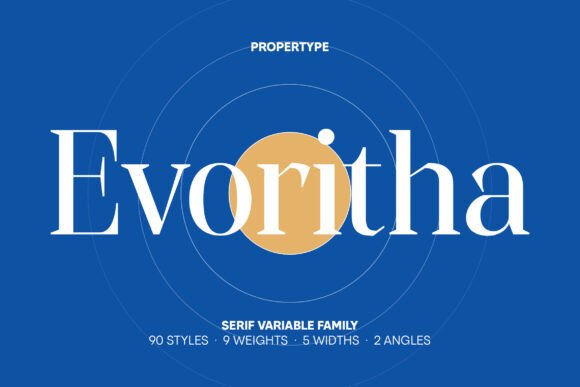 Evoritha: The Elegant Serif Typeface for Editorial Design