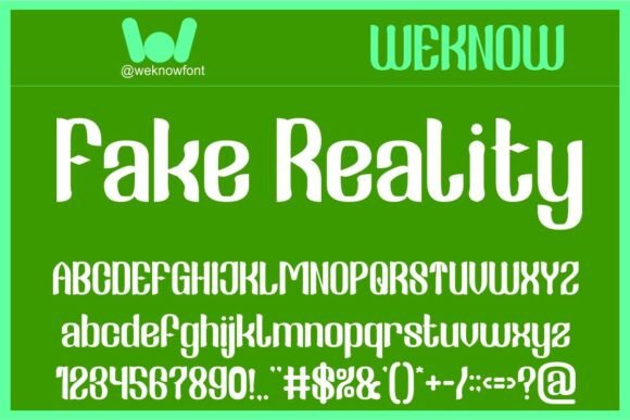 Fake Reality: A Striking Display Serif for Editorial Design