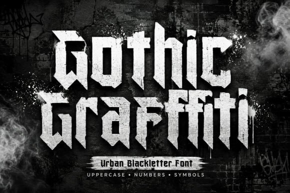 Gothic Graffiti: The Urban Blackletter Typeface for Bold Digital Headers