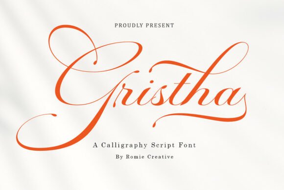 Gristha: The Elegant Modern Calligraphy Font for Luxury Branding