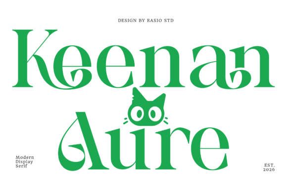 Keenan Aure: A Modern Display Serif for Upscale Branding