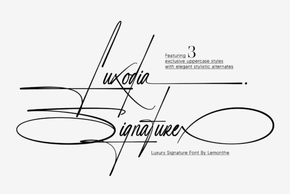 Luxodia Signature: The Luxury Script Typeface for Elegant Web Design