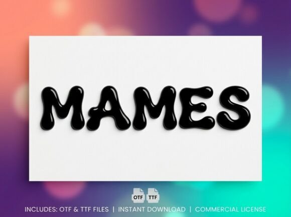 Mames: A Premium Decorative Typeface for Modern Web Design