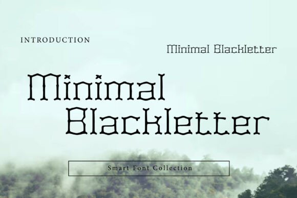 Minimal Blackletter Typeface for Modern Brand Identity