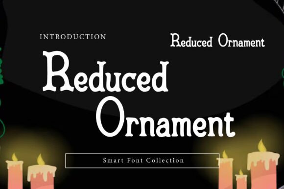 Reduced Ornament Typeface for Editorial Design