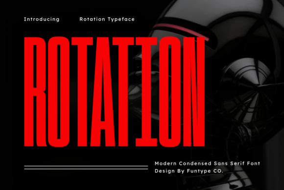 Rotation Typeface for Modern Brand Identity