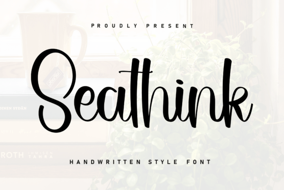 Seathink: A Sweet Handwritten Typeface for Cozy Editorial Design