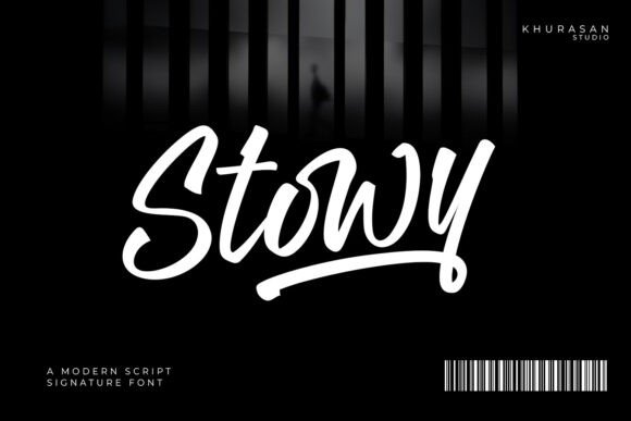 Stowy: A Script Handwritten Typeface for Editorial Design