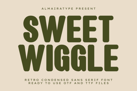 Sweet Wiggle: A Bold Retro Condensed Sans Serif for Modern Editorial Design