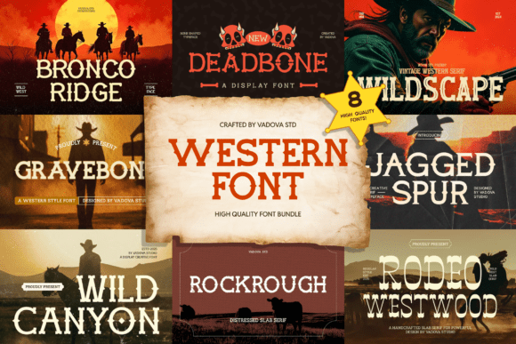 Western Bundle: The Perfect Typeface for Rugged Brand Identity