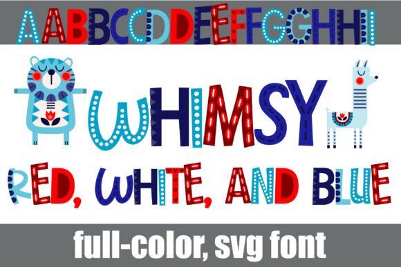 Whimsy Red, White, and Blue: A Folk Art Typeface Review