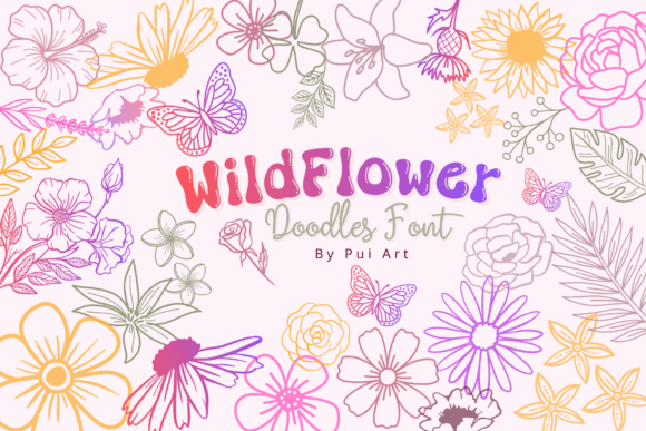 Wildflower Doodles: A Hand-Drawn Typeface for Organic Branding